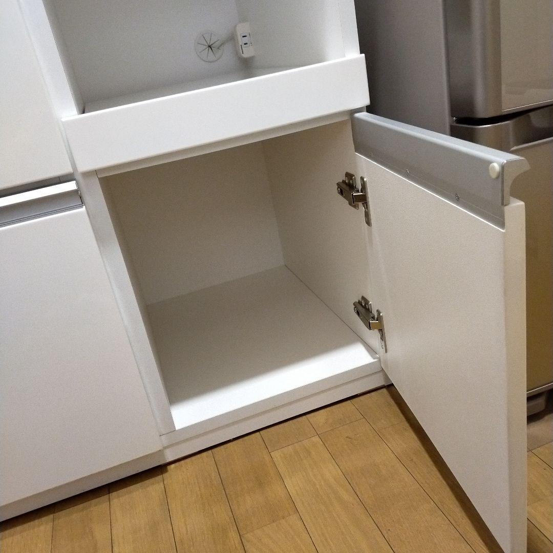 【4/8までの出品！】美品送料込み　ニトリ　キッチンボード　幅90cm　ホワイト