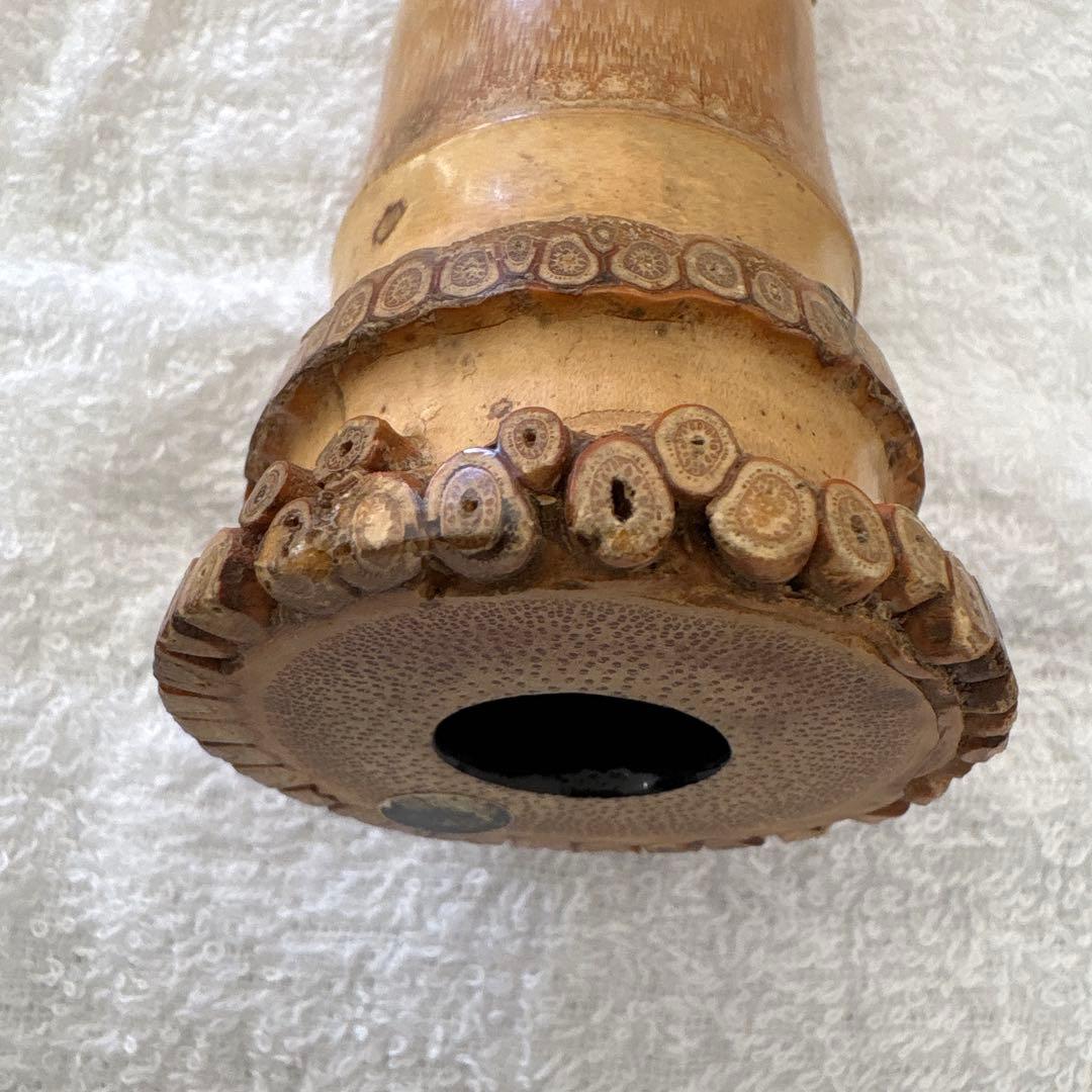 尺八　竹治　銀三線　竹製　琴古流　約42㎝