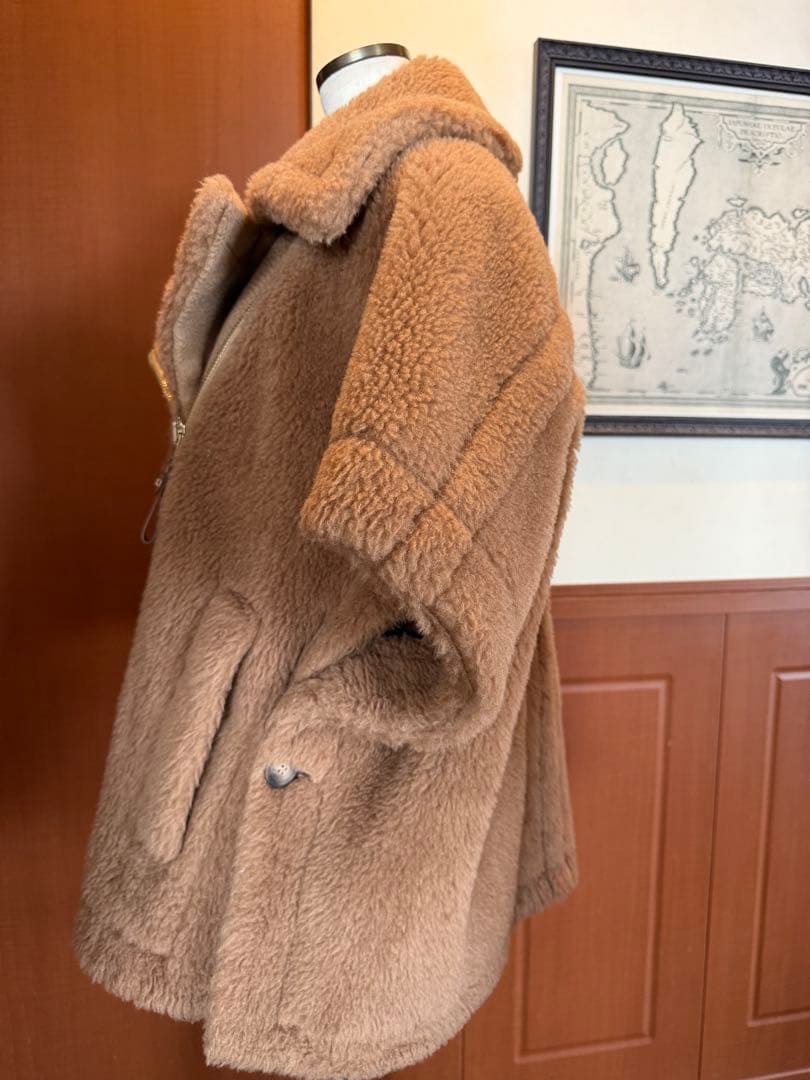 Max MaraコートテディケープポンチョS Mマックスマーラ