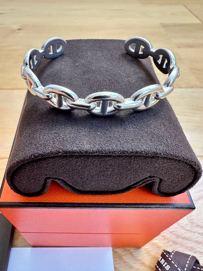 【新品】HERMES ブレスレット SHサイズ シェーヌダンクル アンシェネMM