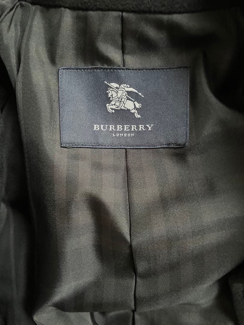 バーバリー カシミヤ100 ステンカラーコート