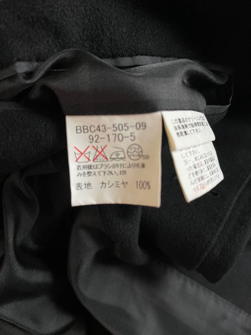 バーバリー カシミヤ100 ステンカラーコート