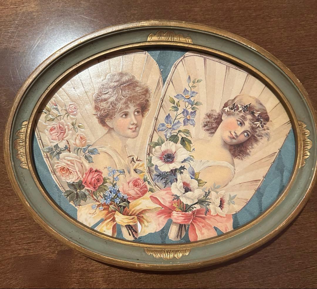 フランスアンティーク　コラージュ作品