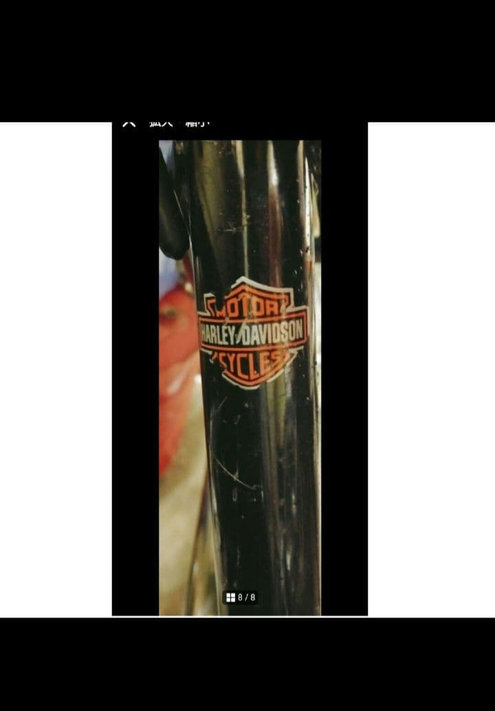 ハーレーダビットソン自転車　ブラック　レア　ヴィンテージ