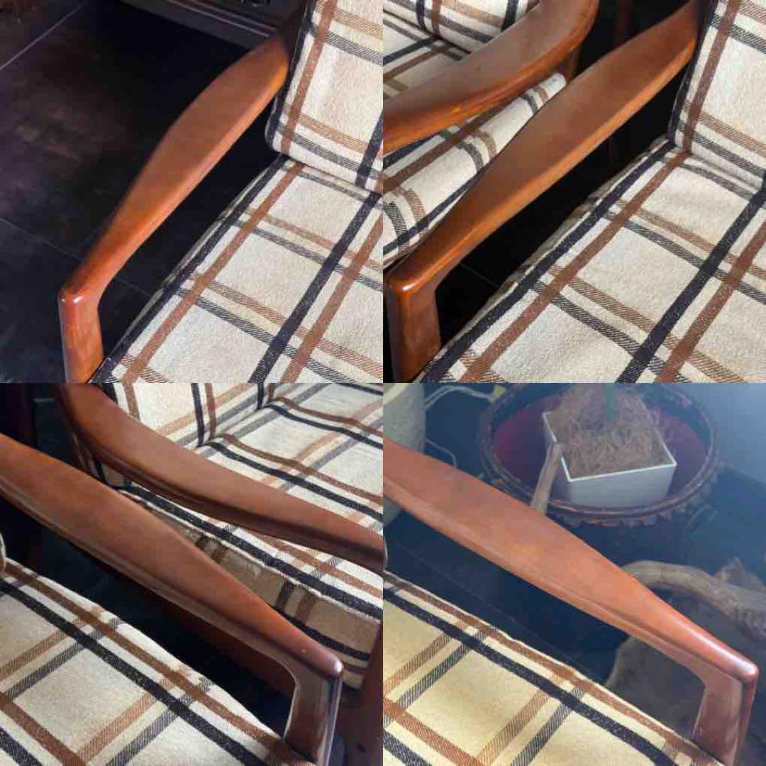 希少 karimoku カリモク アームチェア ヴィンテージ ローチェア YZ