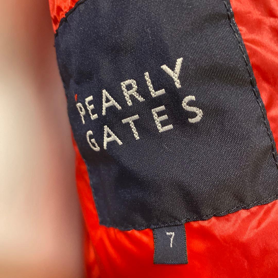 PEARLY GATES フード付きダウンジャケット サイズ7 レッド - メルカリ