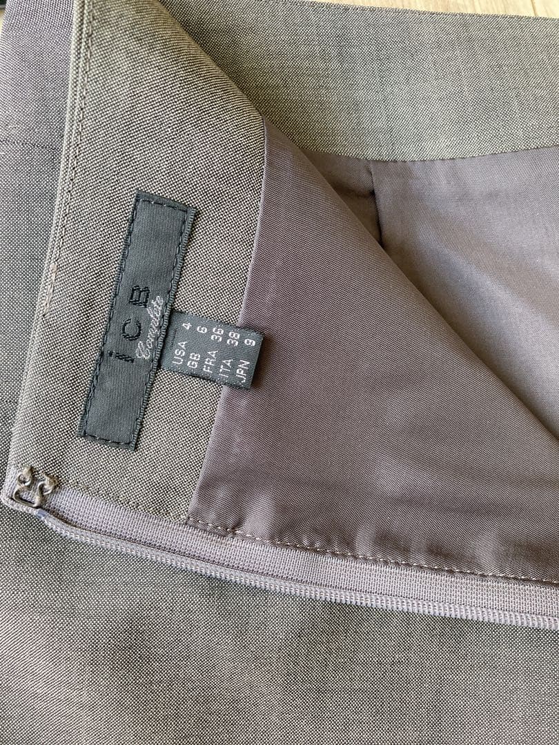 ICB 美品　グレー　3点セット　ジャケット　スカート　パンツ　11号9号