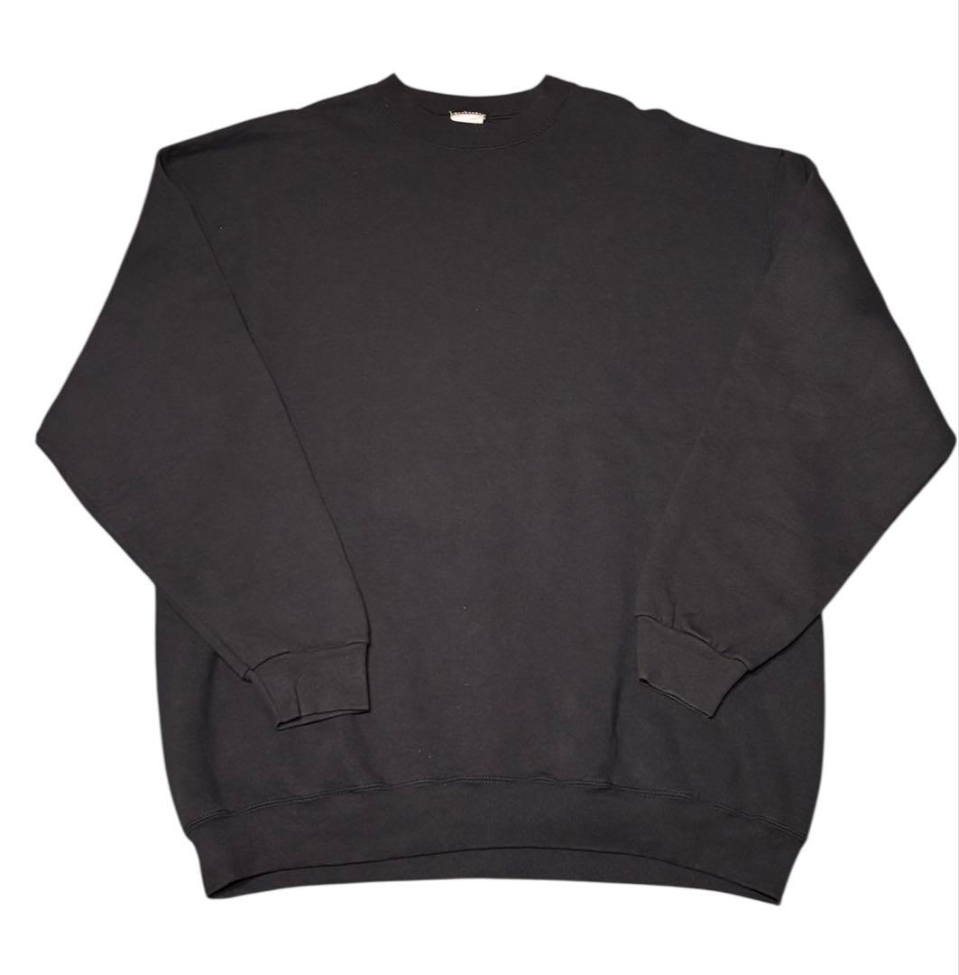 90s BVD USA製 無地 スウェット ブラック XXL ラッセル