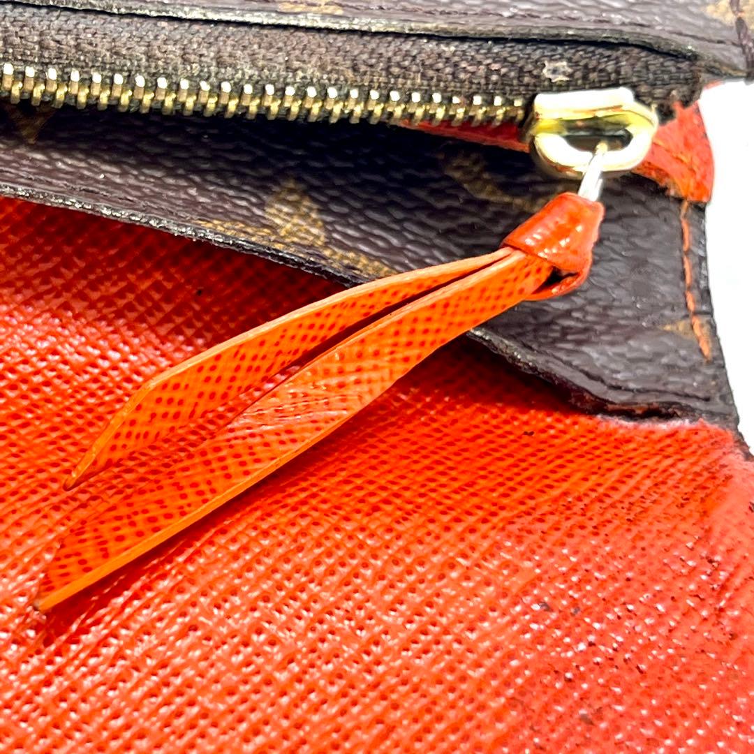 【日本限定色】 ルイヴィトン モノグラム ポルトフォイユ エミリー オレンジ