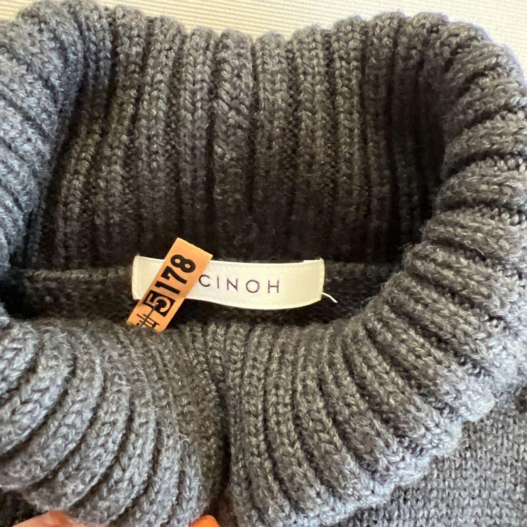 CINOH チノ タートルネックニットミニドレス ワンピ ドゥーズィエムクラス