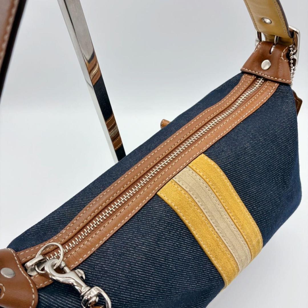 バッグ COACH denim accessory pouch oneshoulder