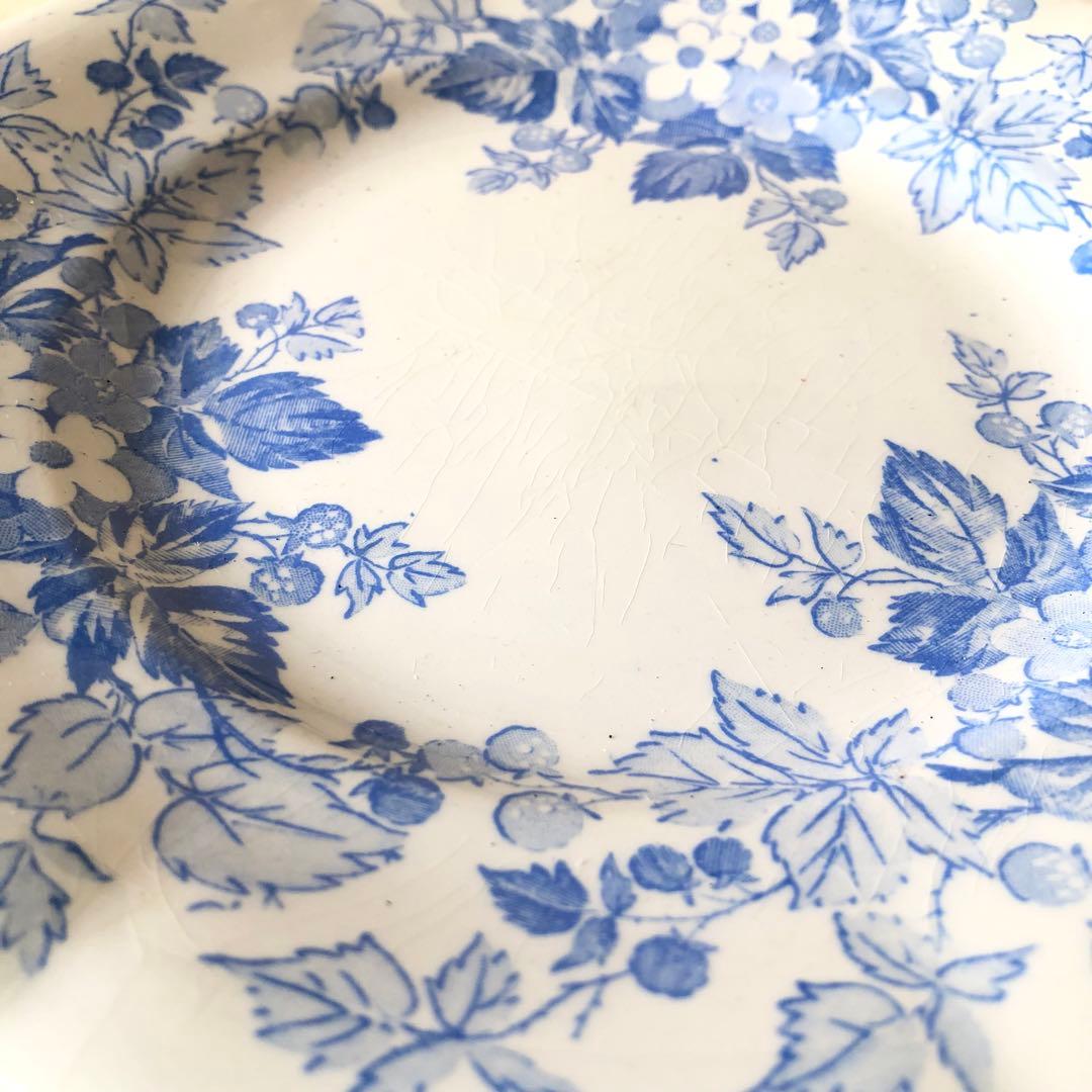 ★1900年代初期 フランス　サルグミンヌ《RUBIA》デザートプレート　希少