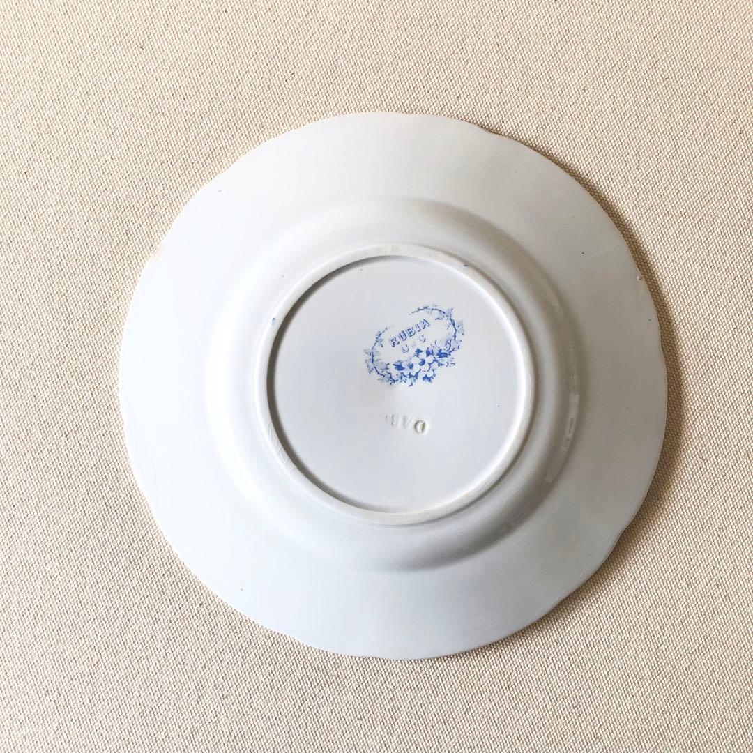 ★1900年代初期 フランス　サルグミンヌ《RUBIA》デザートプレート　希少