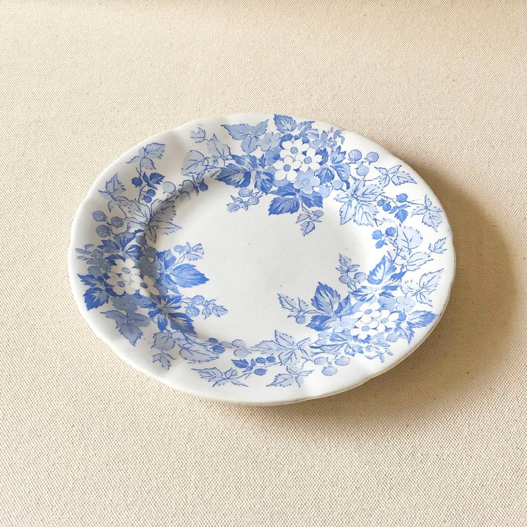 ★1900年代初期 フランス　サルグミンヌ《RUBIA》デザートプレート　希少