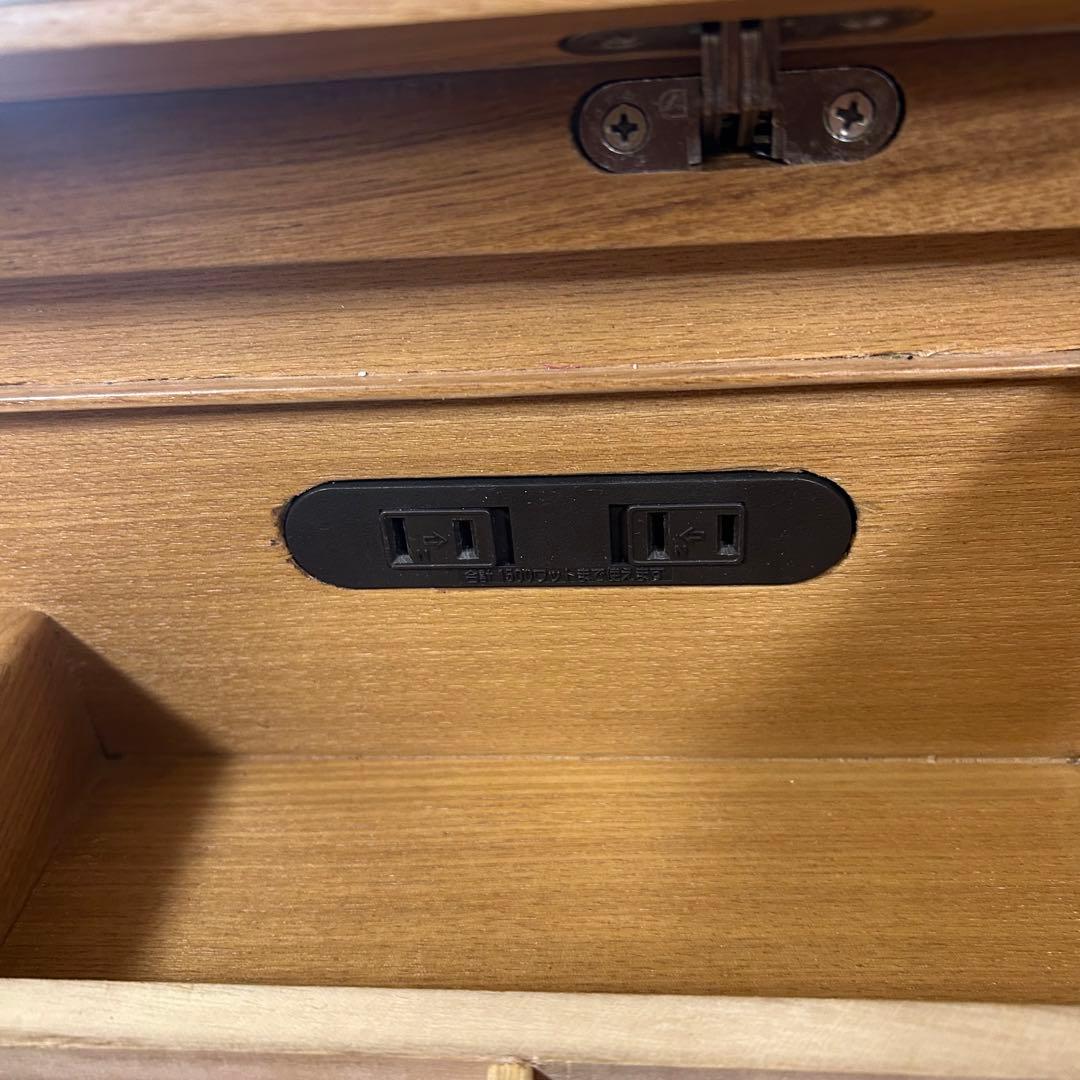 天然木 アルダー デスクドレッサー 2wayドレッサー 化粧台 家具の大丸