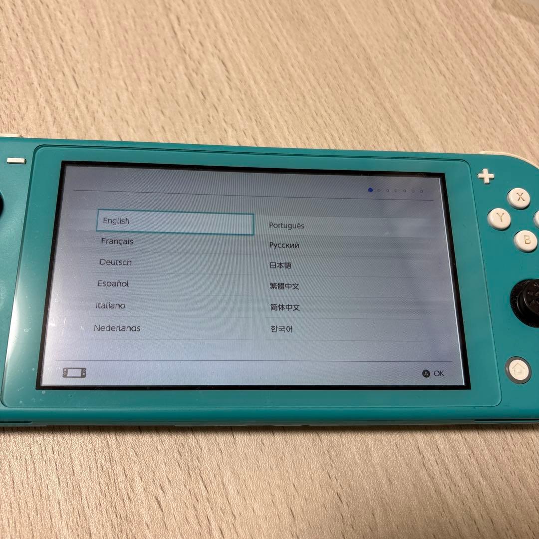 Nintendo Switch Lite ターコイズ　ジャンク　ケース付き