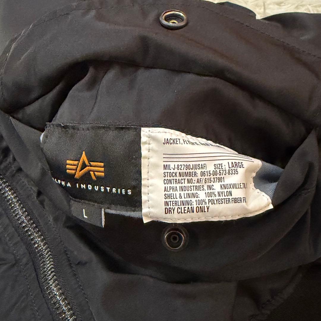 1953　アルファインダストリーズ　MA-1フライトジャケット　Lサイズ　黒