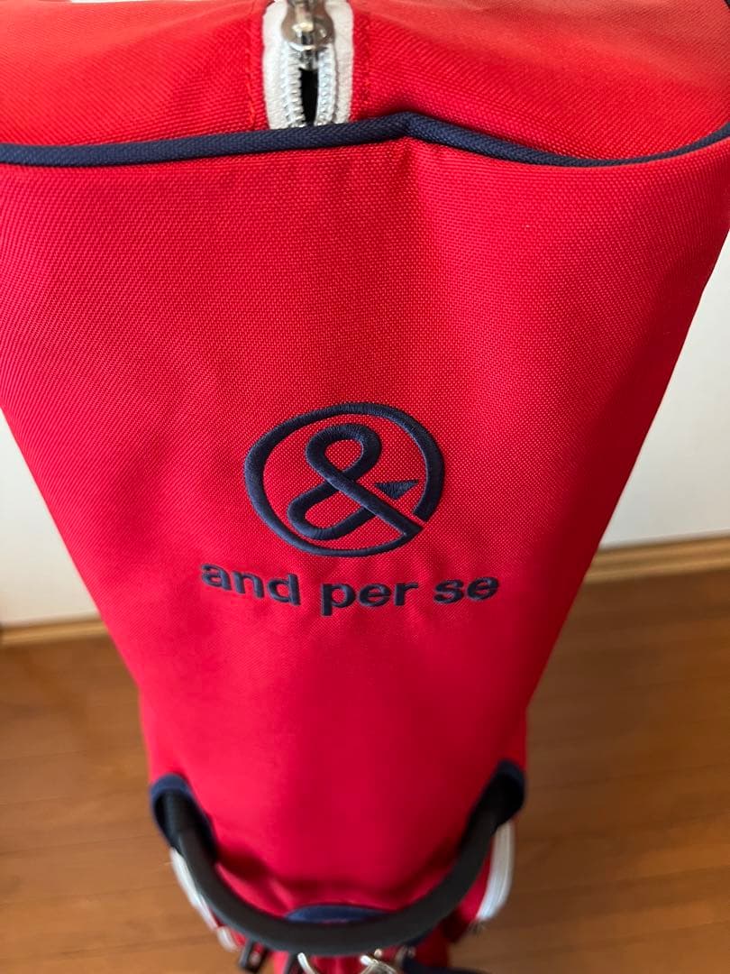 and per se ゴルフキャディバッグ レッド