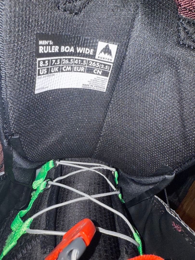 バートン BURTON RULER BOA スノーボードブーツ バーガンディ