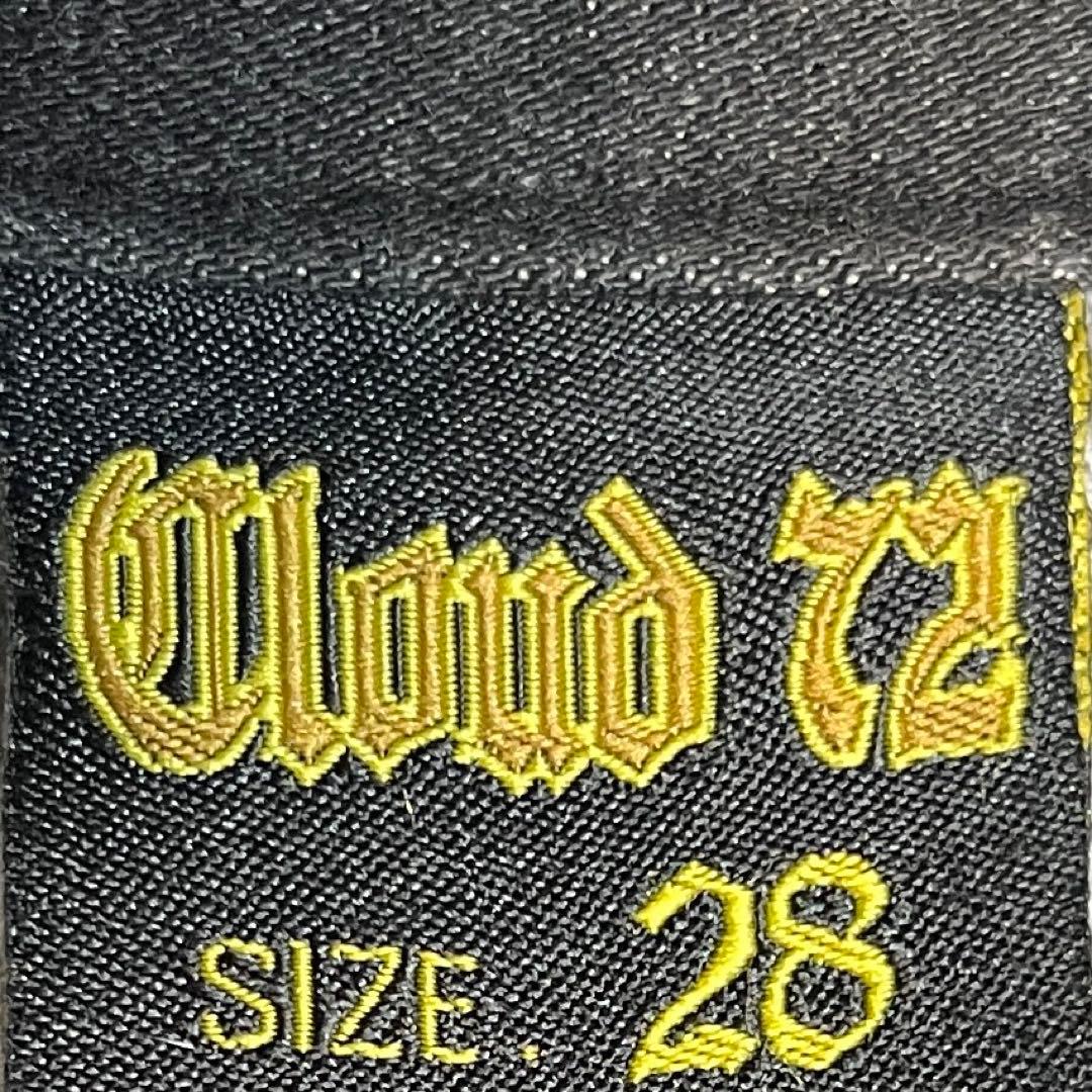 cloud72 ブラックデニム y2k ドクロ スカル v系 お兄系