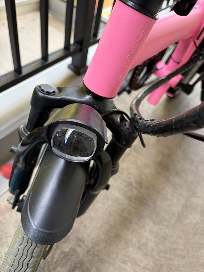 ピンク 折りたたみ 電動アシスト自転車