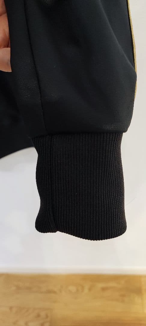 A1【美品】希少魔裟斗モデル　チャンピオン　ジャージ　上下　刺繍　黒　L　フード