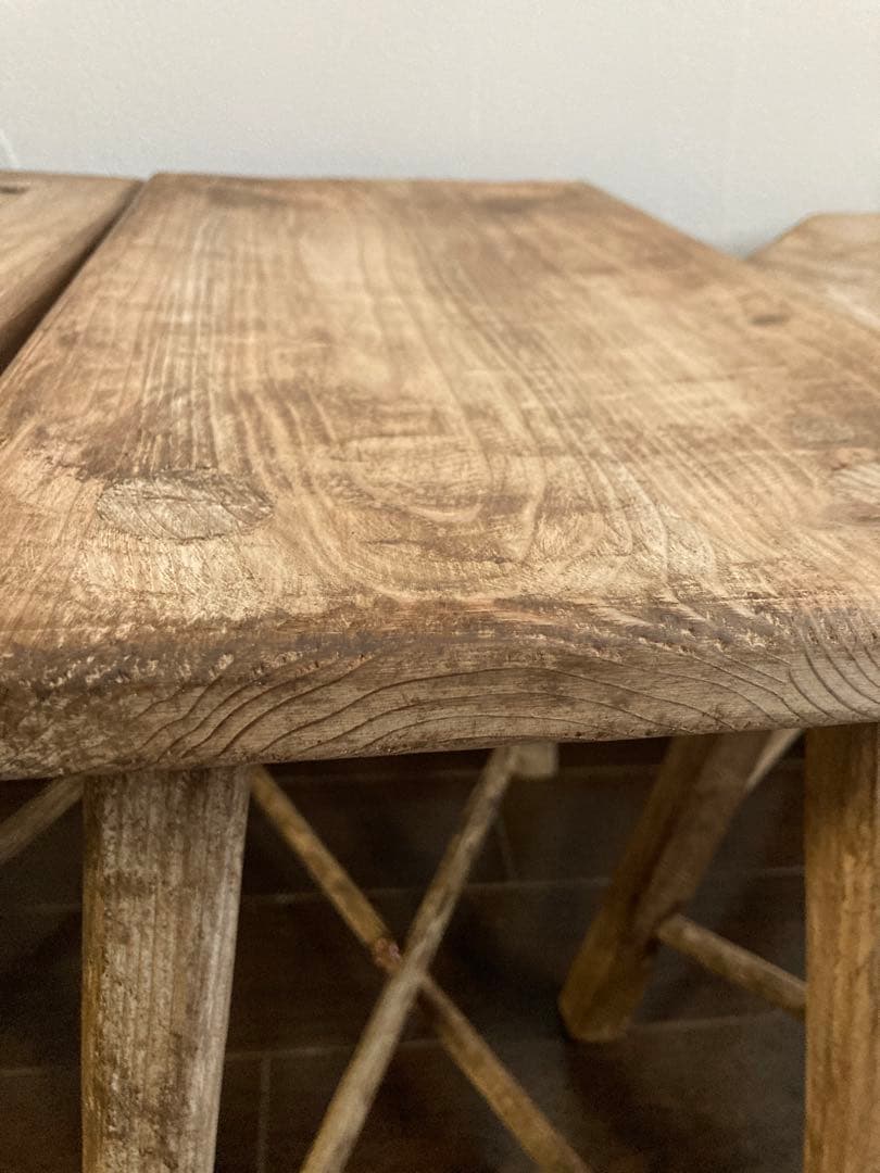 送料込『ピートm.n.o』アンティーク仕上げチェア○フラワースタンドにも