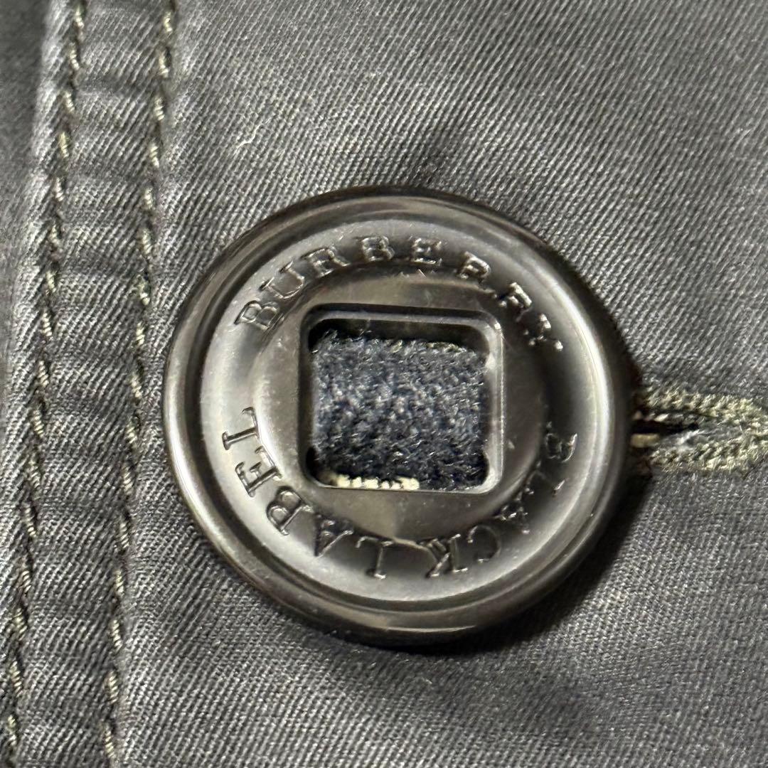 y2k BURBERRY BLACK LABEL ミニタリー　モッズ コート