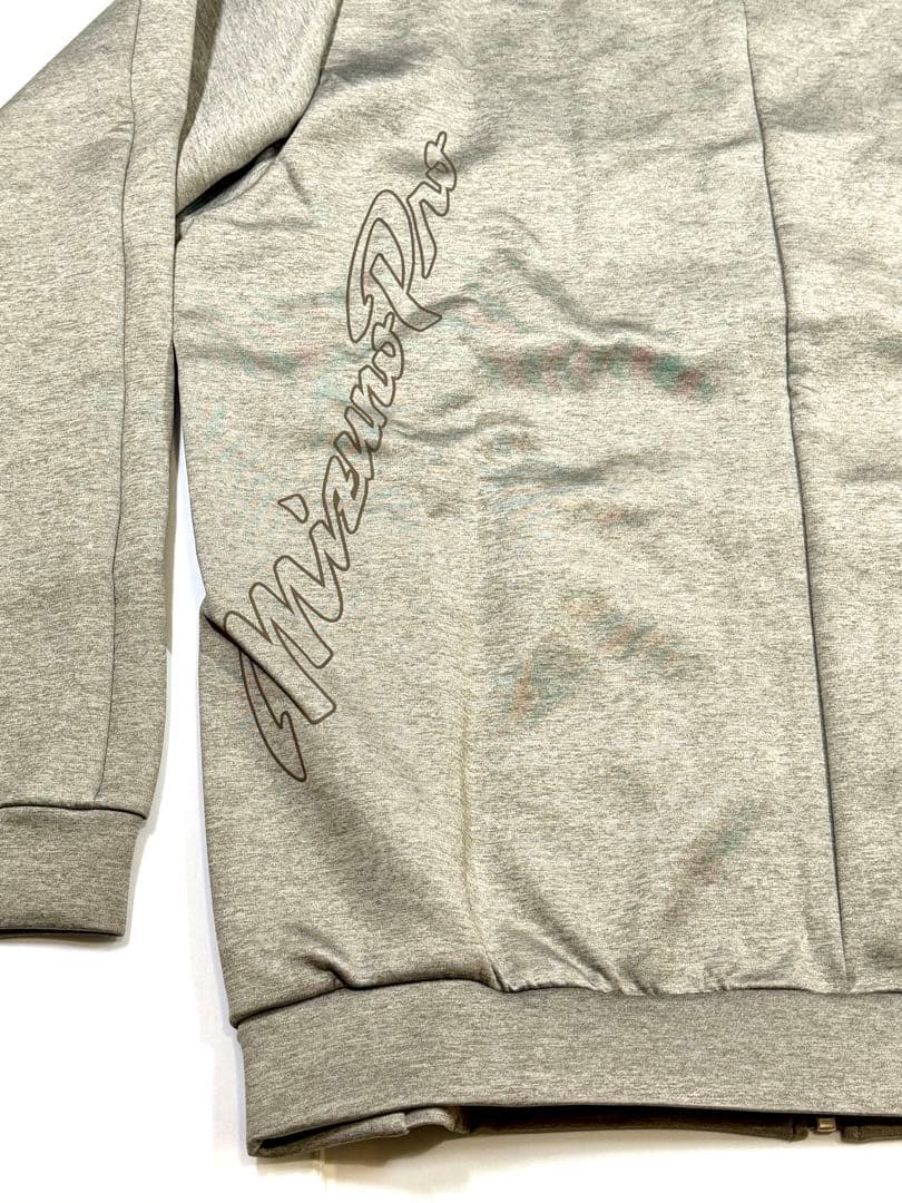 【ミズノプロ】ストレッチスウェットフーディ カーキ O 12JEBK79