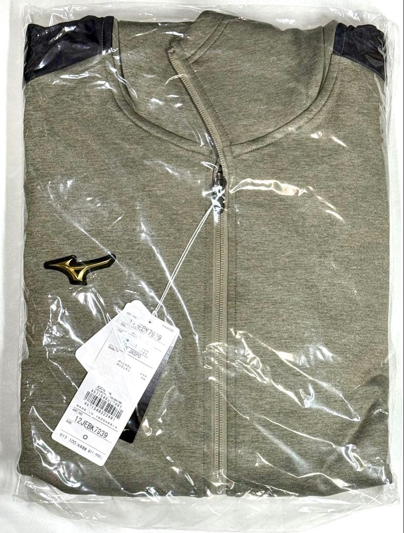 【ミズノプロ】ストレッチスウェットフーディ カーキ O 12JEBK79