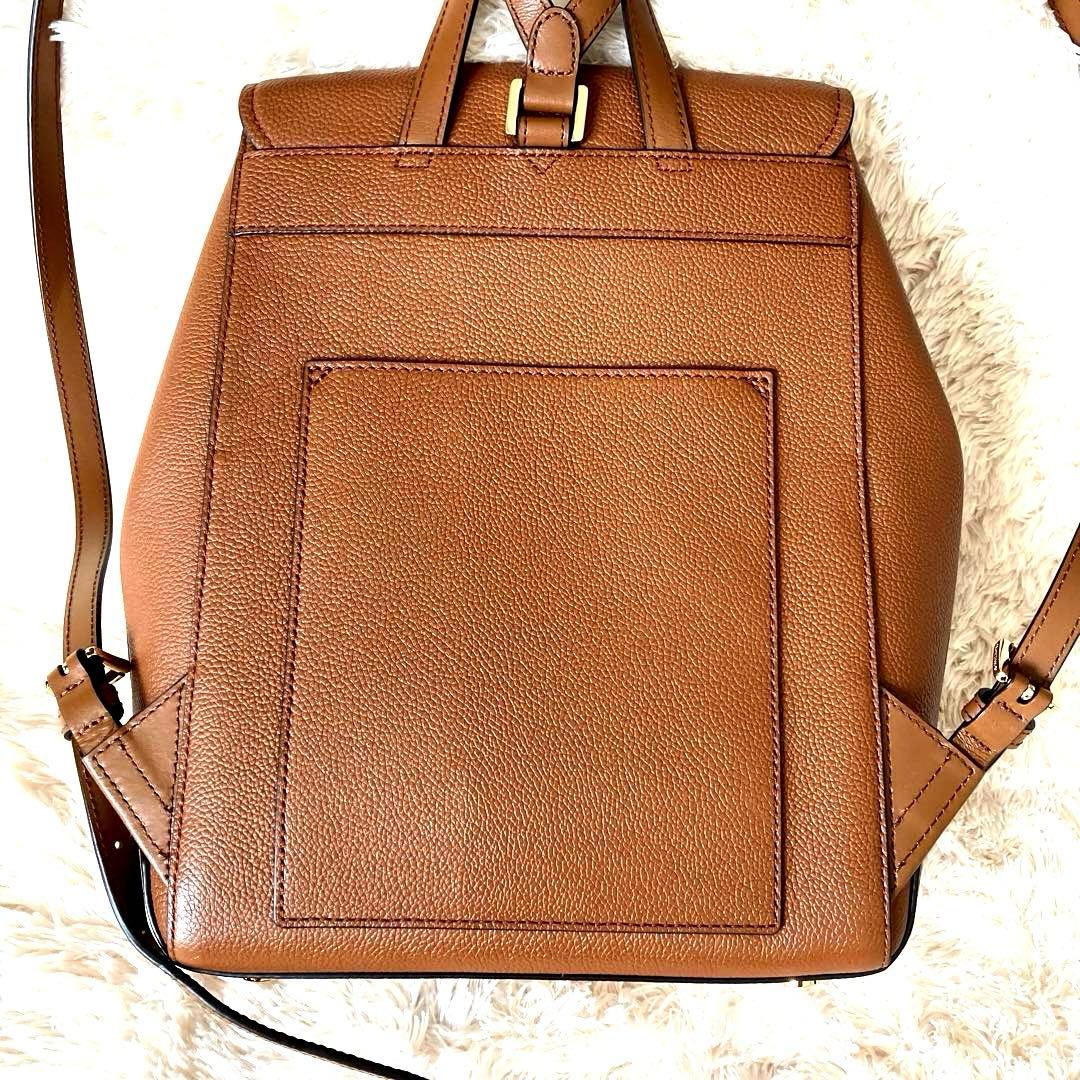 MICHAEL KORS ブラウン レザーバックパック　リュック