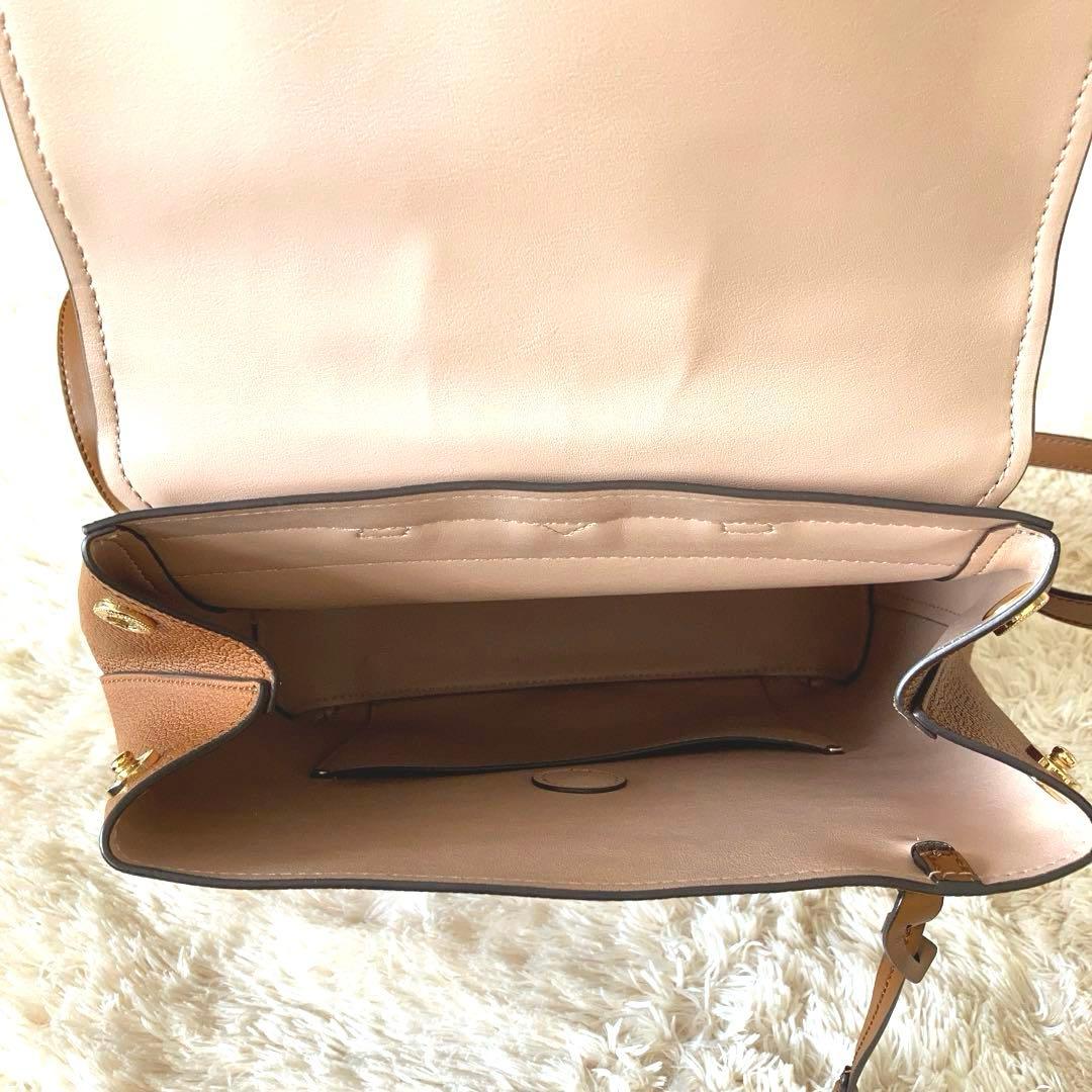 MICHAEL KORS ブラウン レザーバックパック　リュック