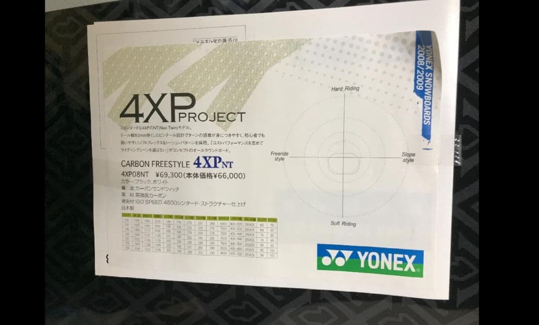 川場スキー場で1本のみ滑走 YONEX 4XP スノーボード 138