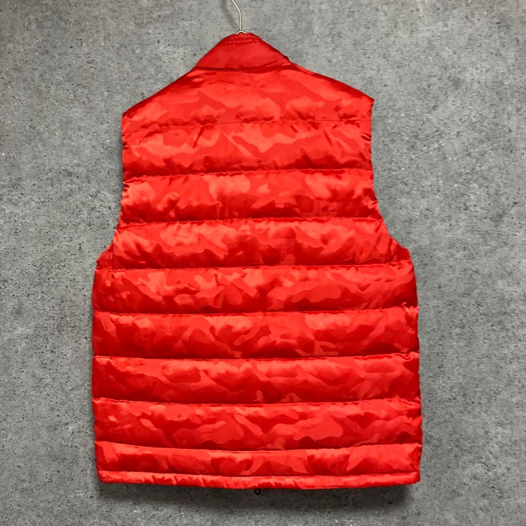 MARK&LONA ダウンベスト　カモフラ　総柄　ダウン　フェザー　メンズ　L