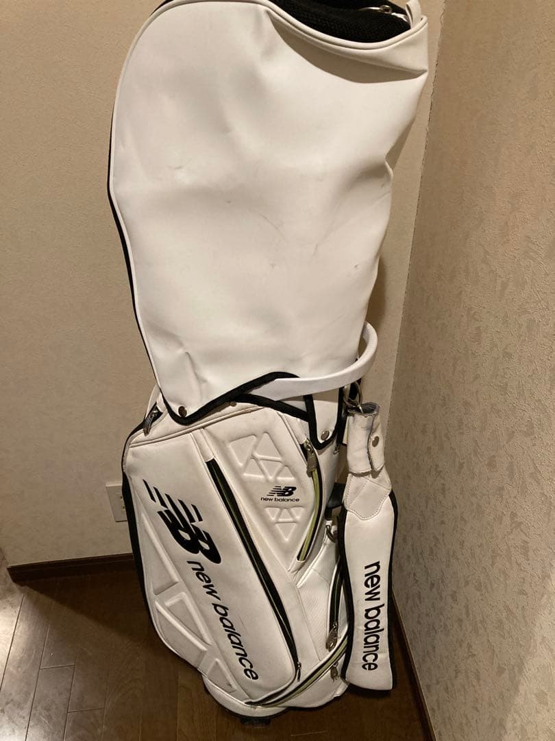 ひろ new balance ゴルフバッグ ホワイト