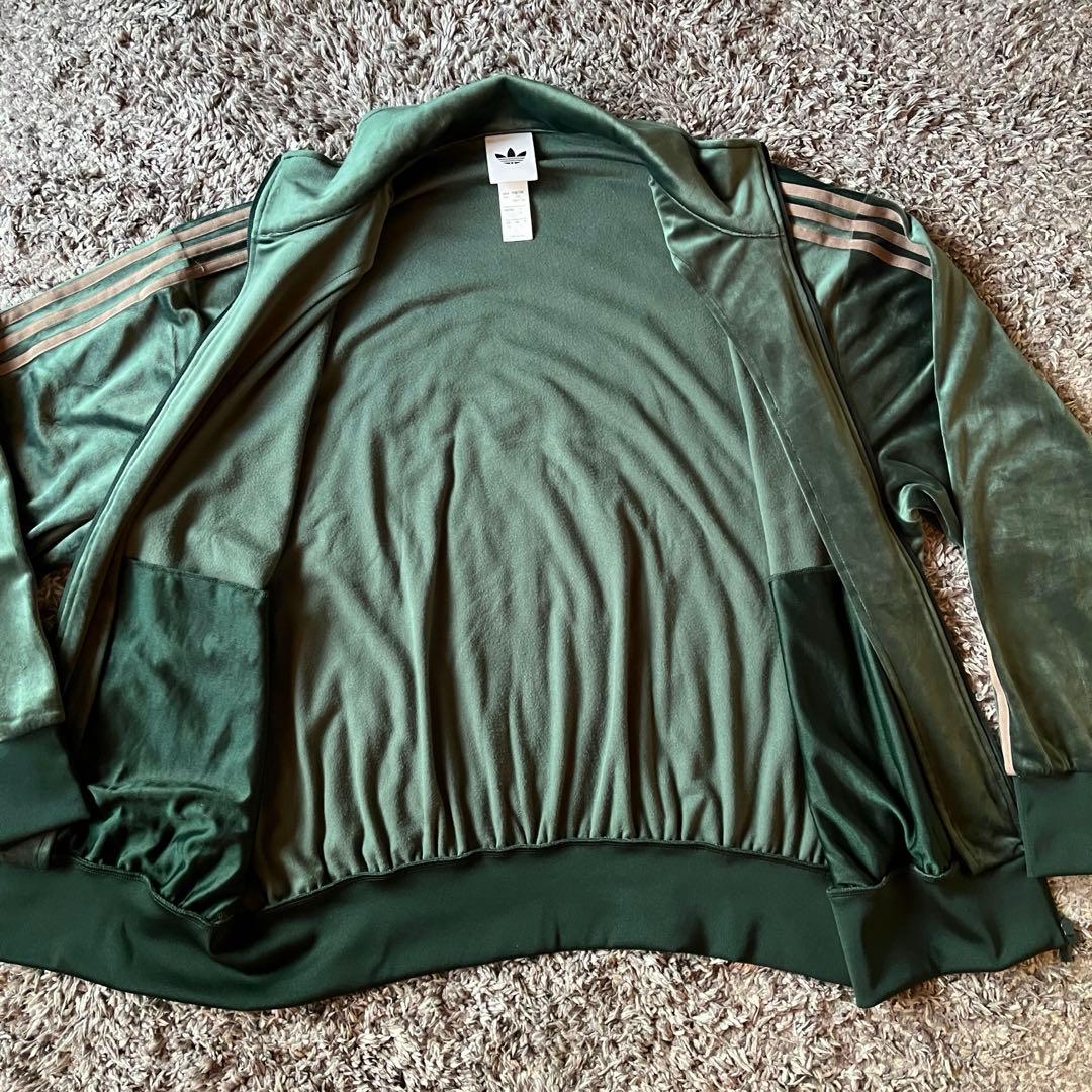 【極美品✨】adidas アディダス ファイヤーバード ベロア グリーン 2XL