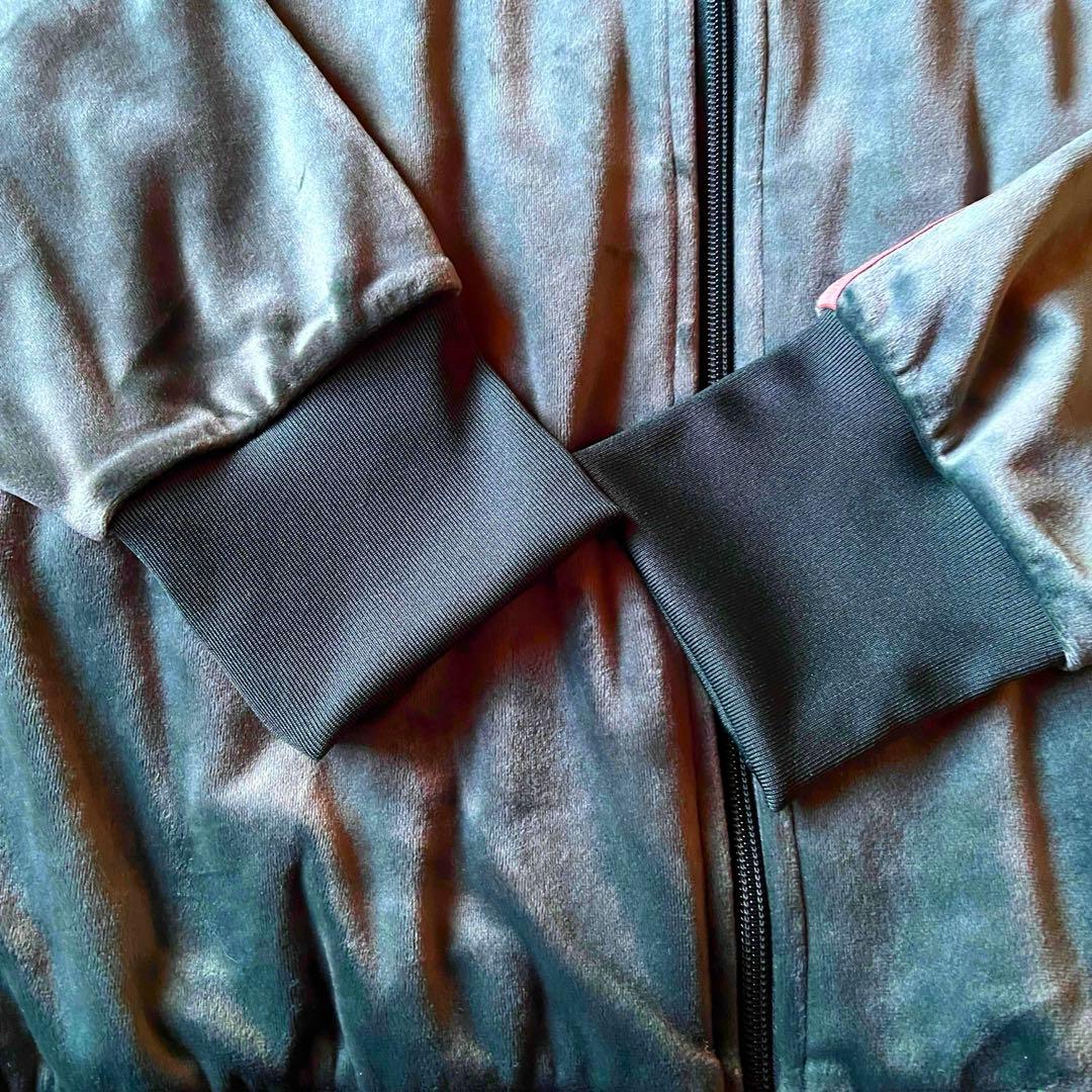 【極美品✨】adidas アディダス ファイヤーバード ベロア グリーン 2XL