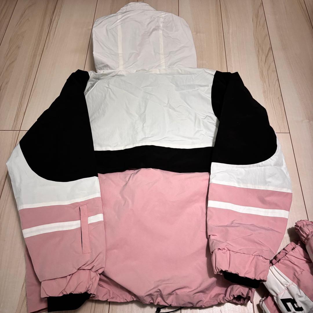 【ほぼ新品未使用】スノーボードウェア 上下セット セットアップ レディース韓国風
