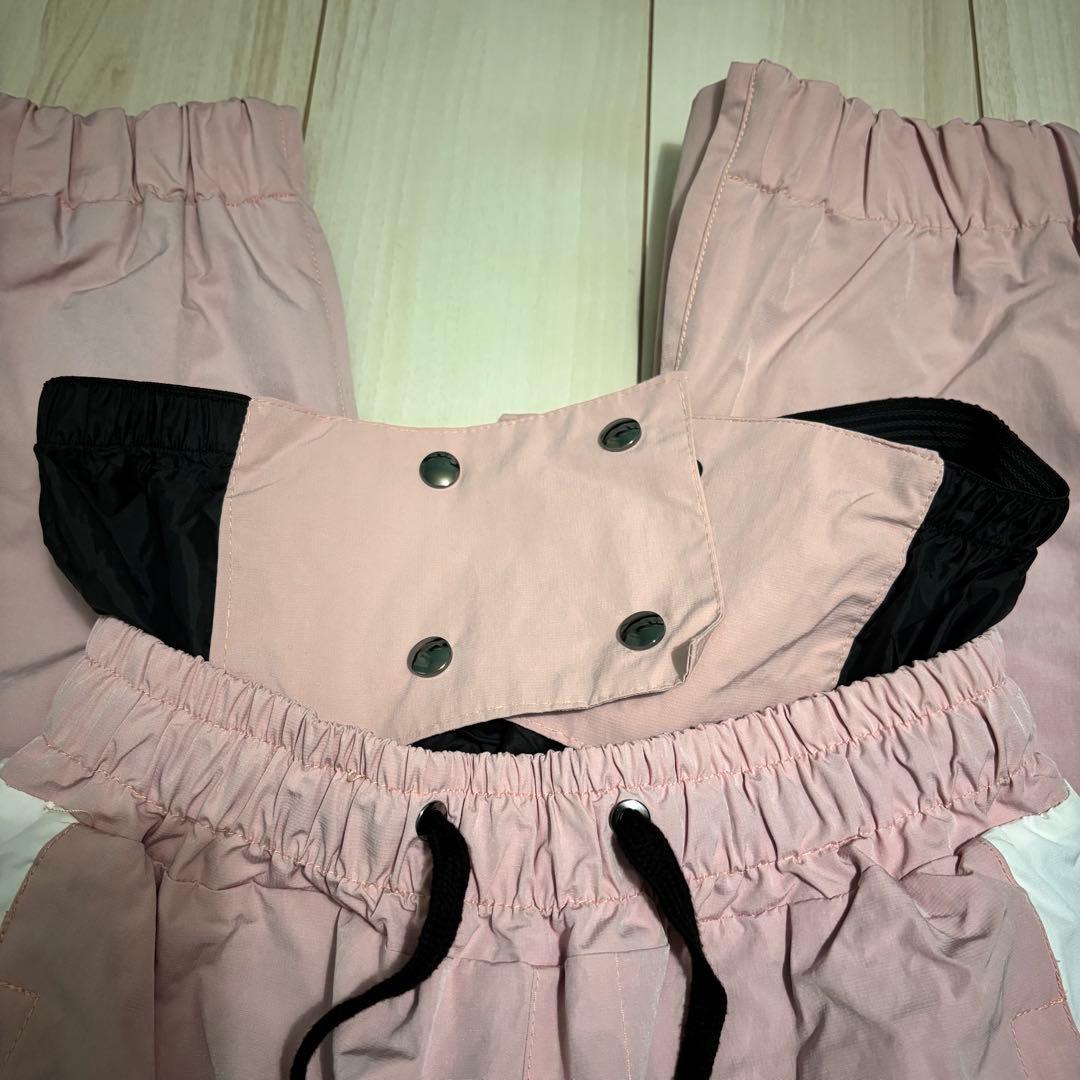 【ほぼ新品未使用】スノーボードウェア 上下セット セットアップ レディース韓国風