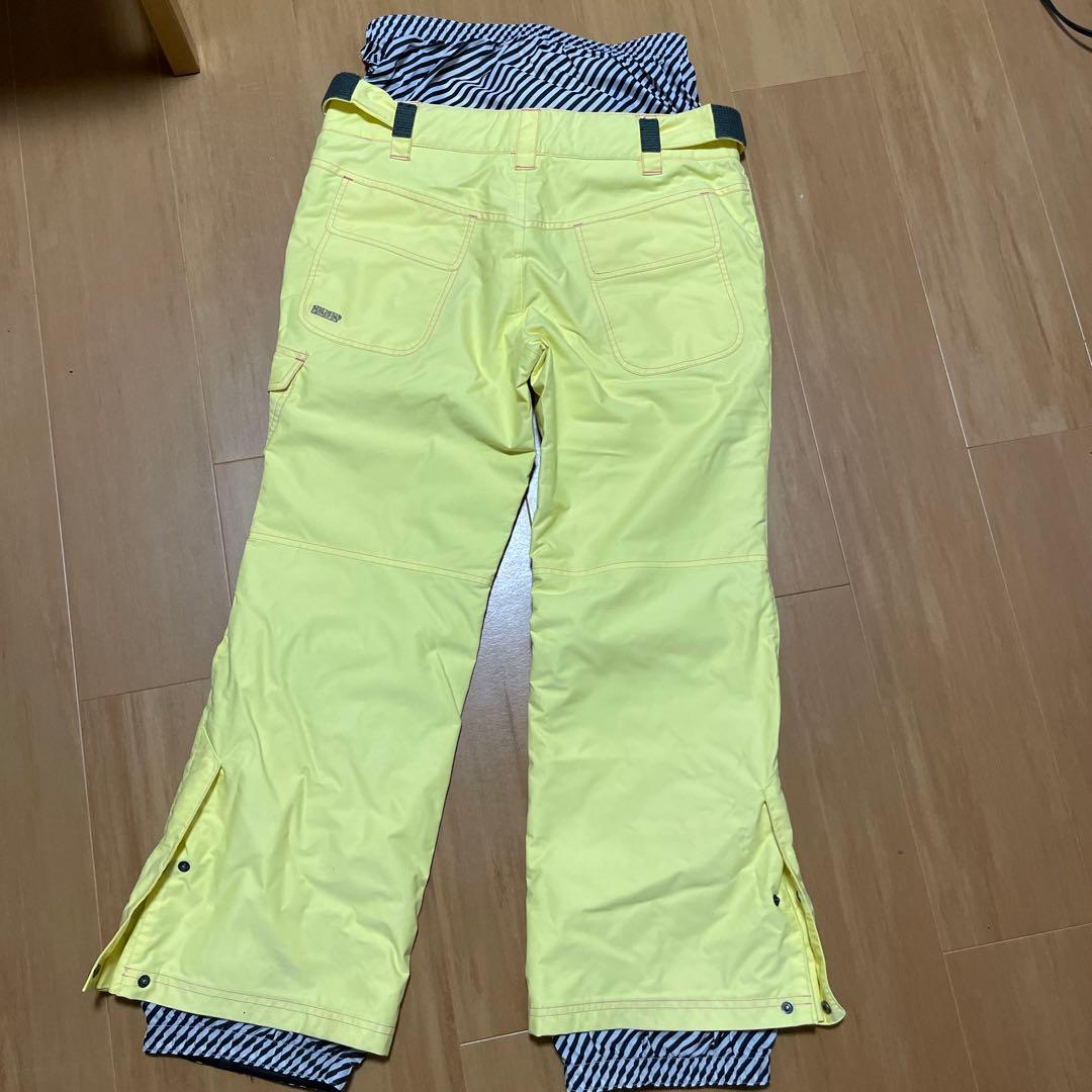 送料込み！SiROP上下 ブルーXイエロー レディース スノボウェアスキーウェア