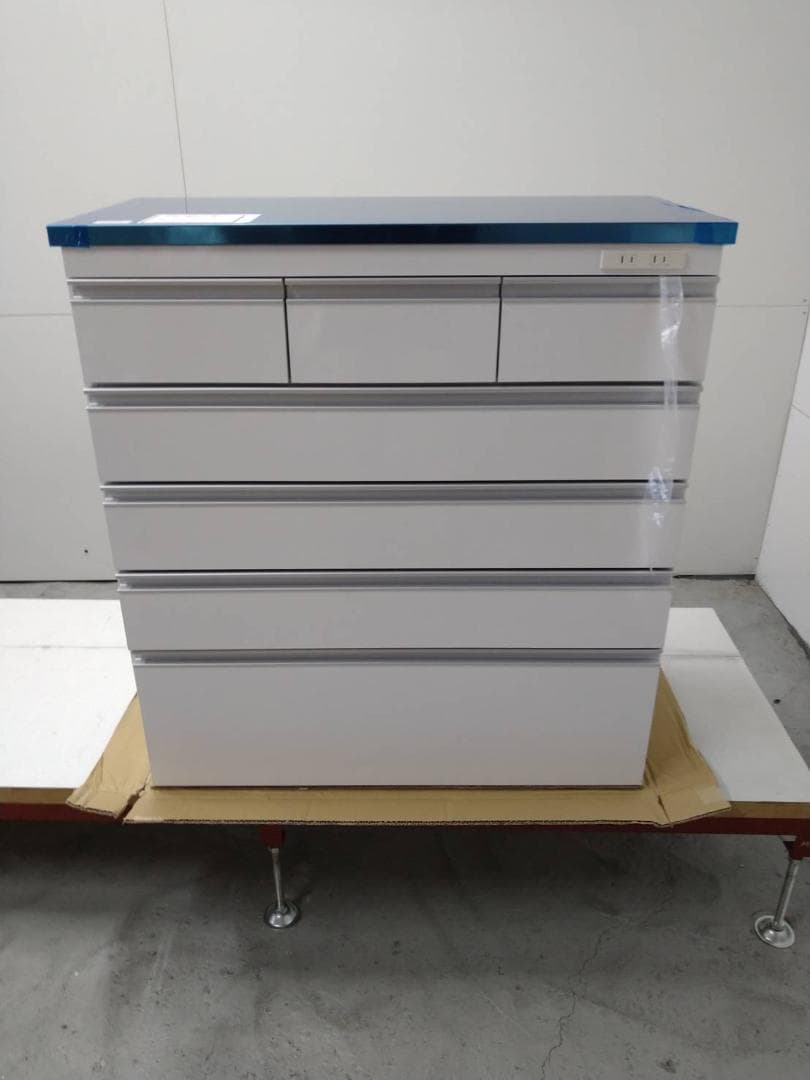 ◎6087 ステンレス頑丈ハイカウンター幅90 ホワイト