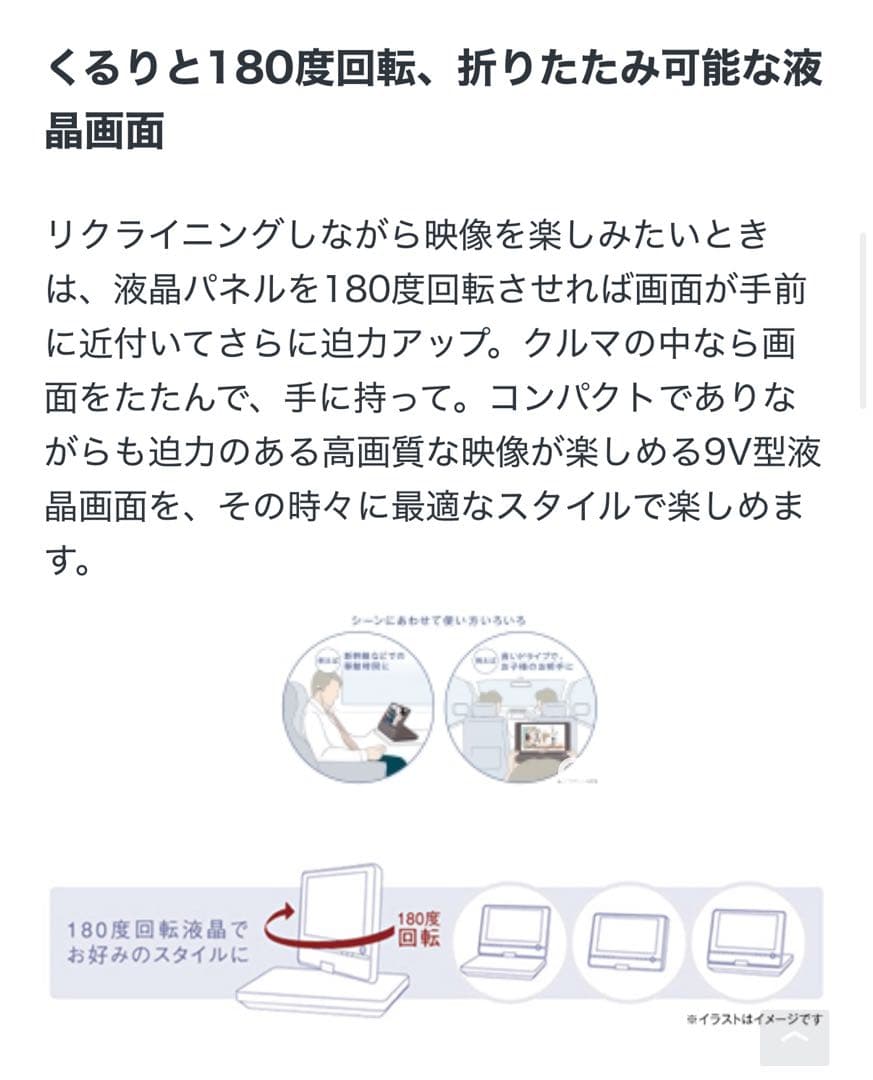 SONY ポータブルBlu-Rayプレイヤー　BDP-SX910