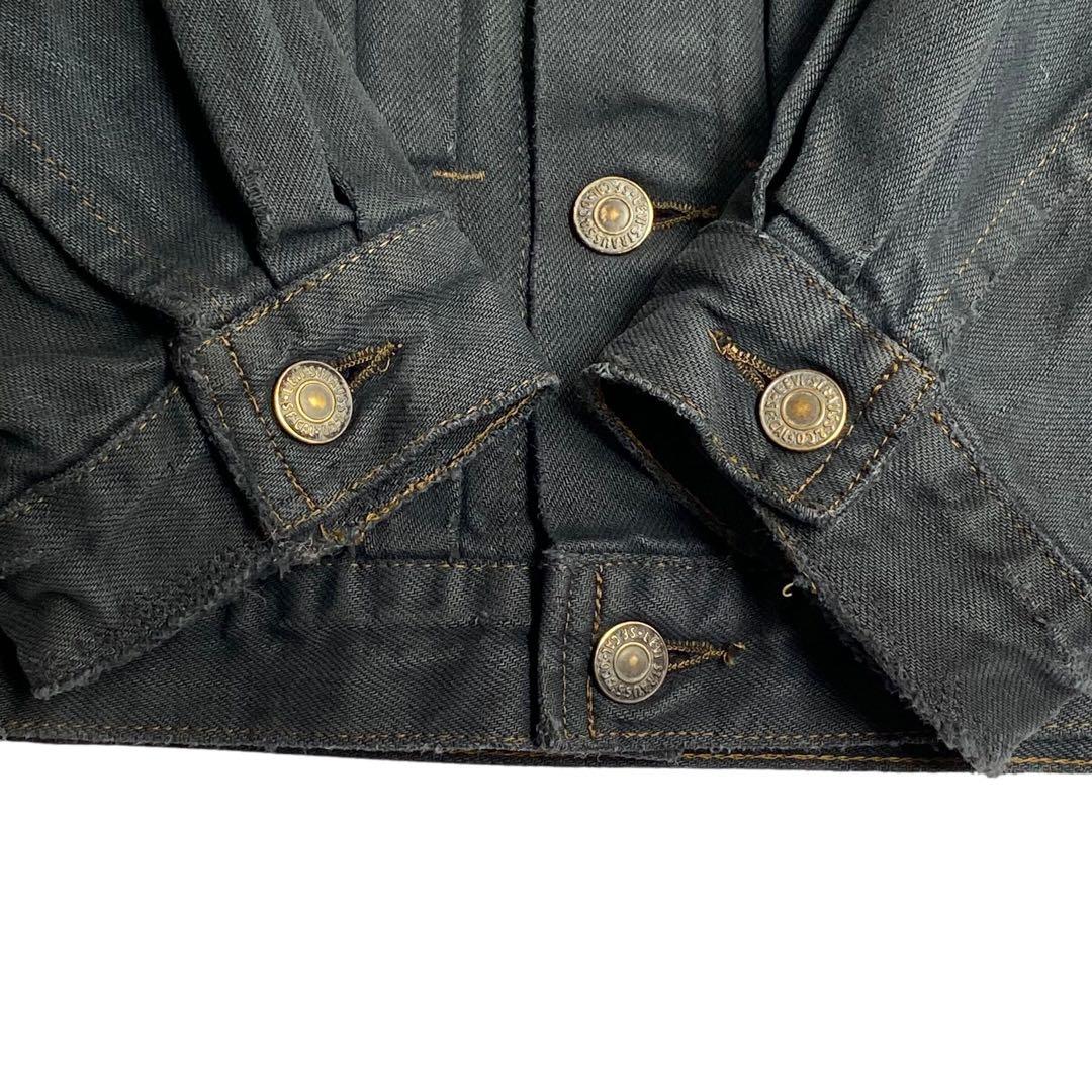 【LEVI'S】80sリーバイス 2nd オレンジタブ ブラックデニムジャケット