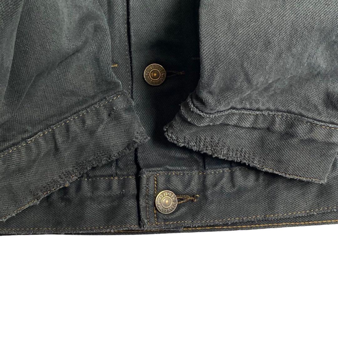 【LEVI'S】80sリーバイス 2nd オレンジタブ ブラックデニムジャケット