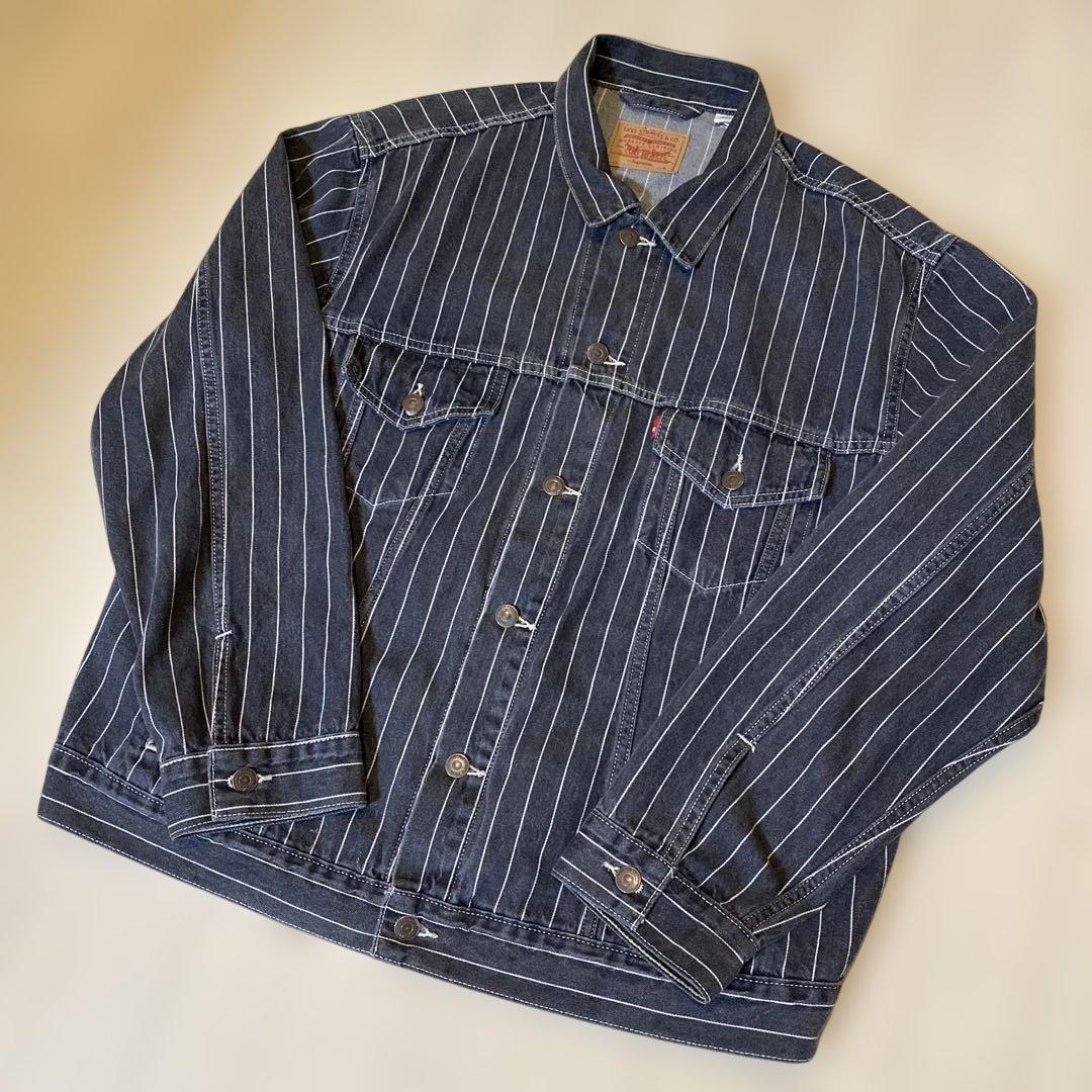 ⚠️超名作品⚠️ Supreme Levis Pinstripe Trucker - メルカリ