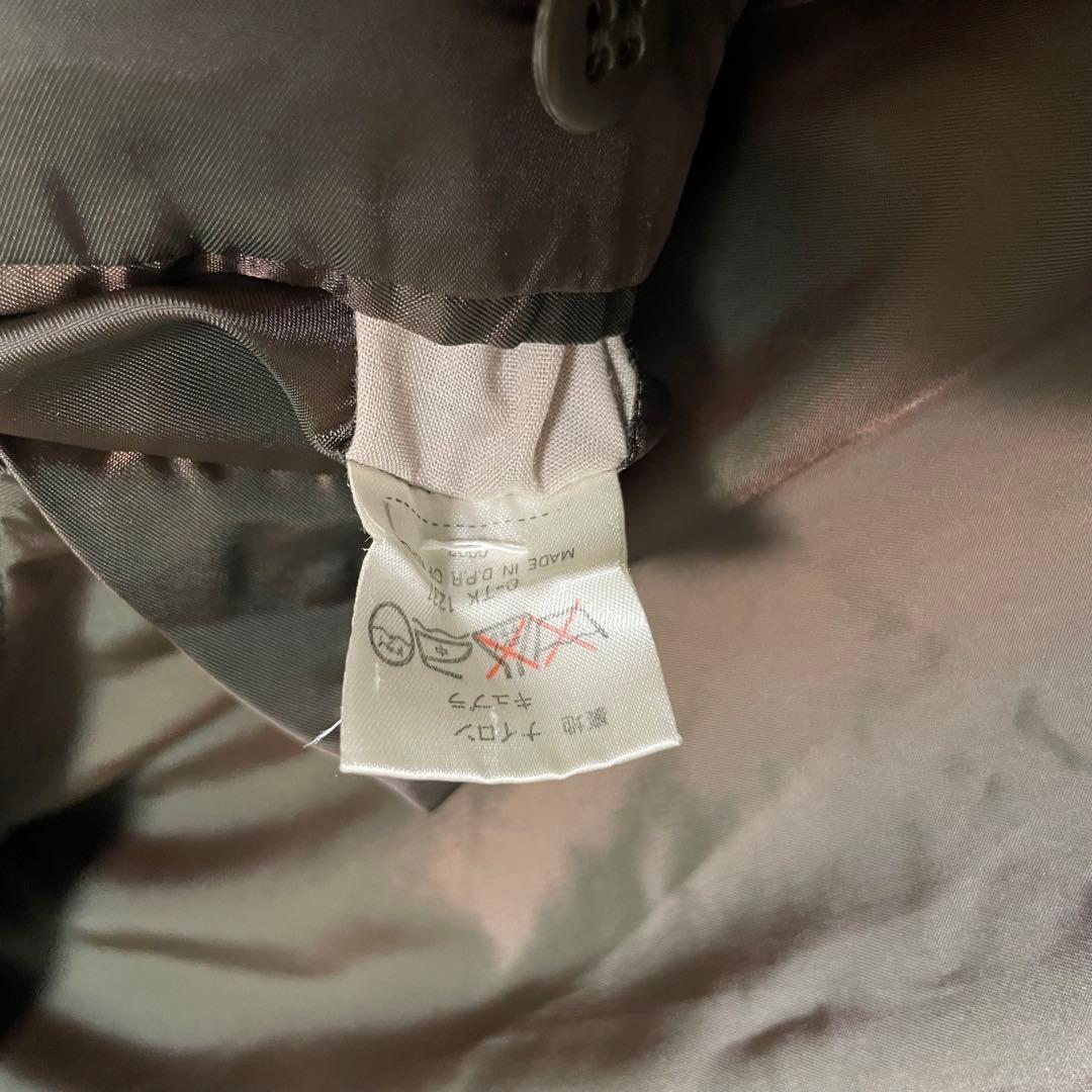 大きいサイズ【vintage】ウール100% マキシ丈チェスターコート 茶 XL