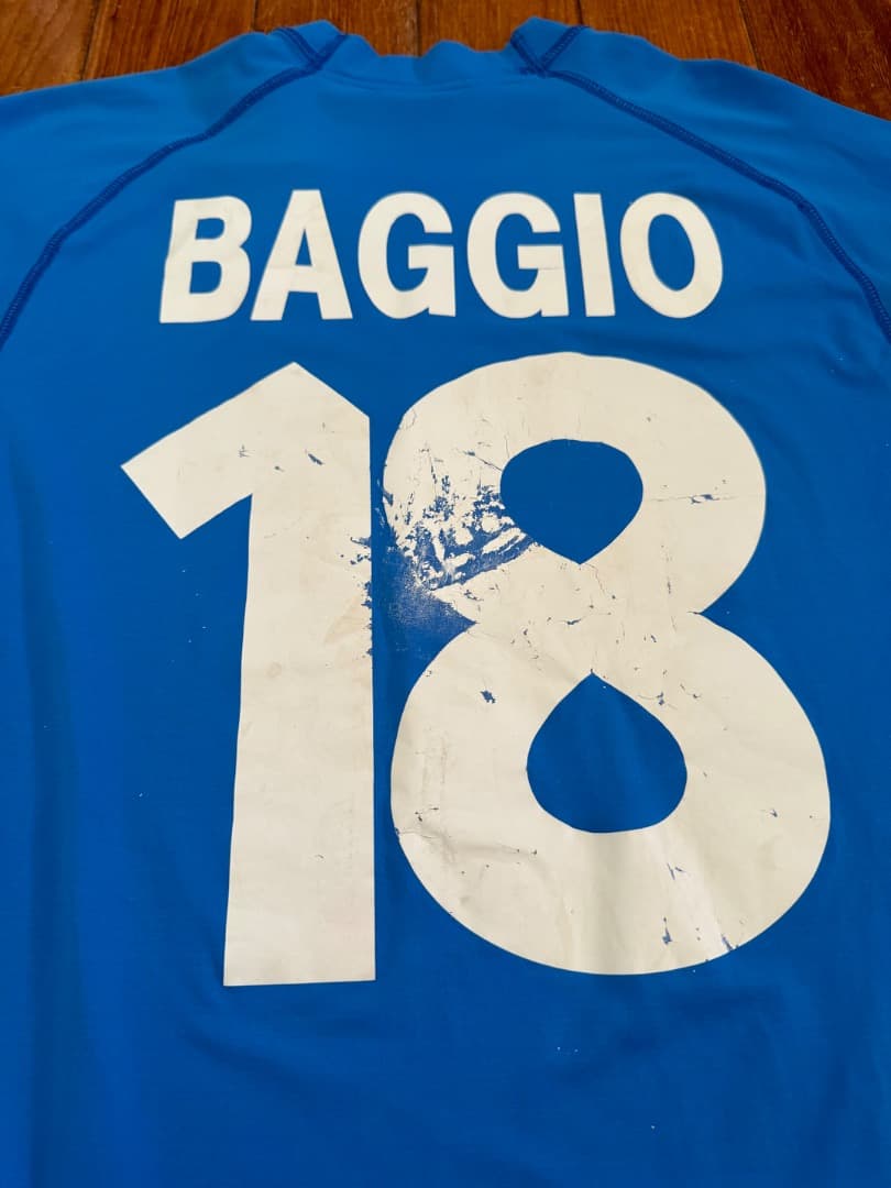 イタリア代表ユニ　ロベルト・バッジョ　Kappa カッパ　Baggio Mサイズ