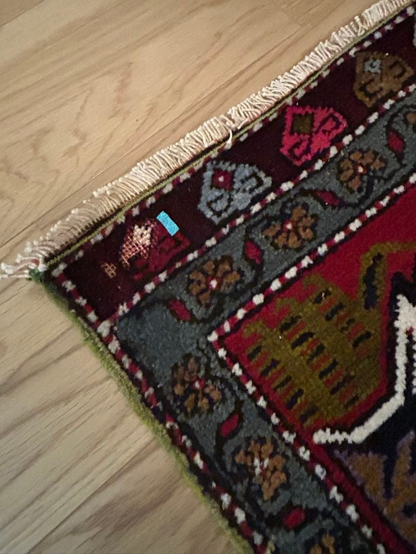 トライバルラグ・トルコヴィンテージラグ・ウール約51×100cm