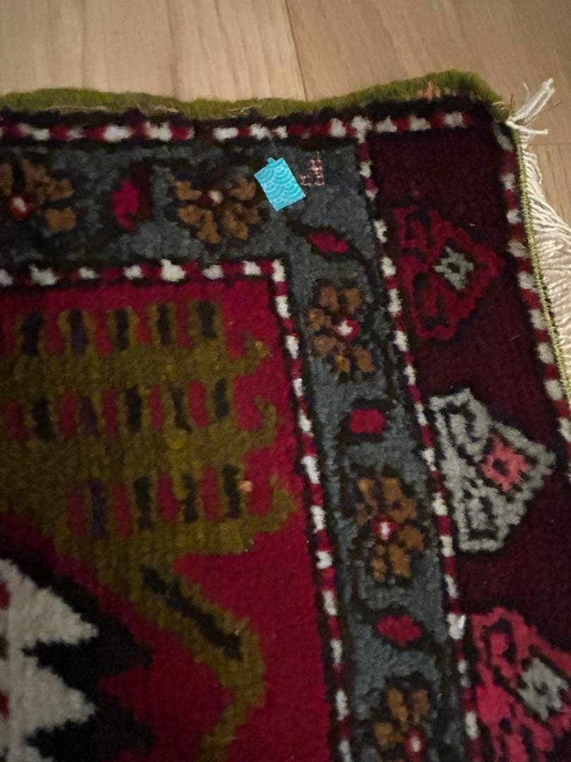 トライバルラグ・トルコヴィンテージラグ・ウール約51×100cm