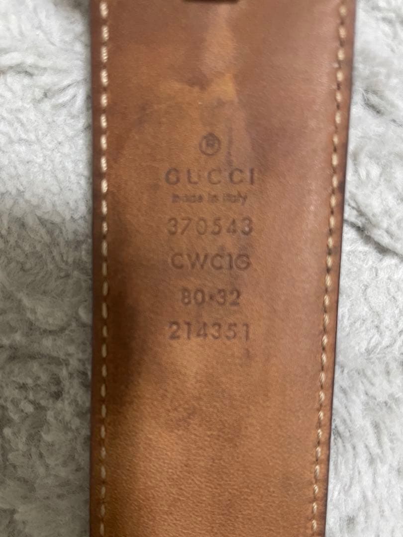 美品GUCCI ダブルGロゴ ピンクレザーベルト